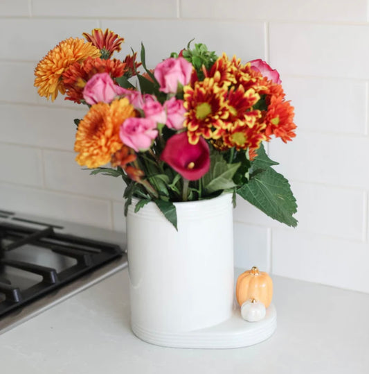 Pinstripes Utensil Crock by Nora Fleming