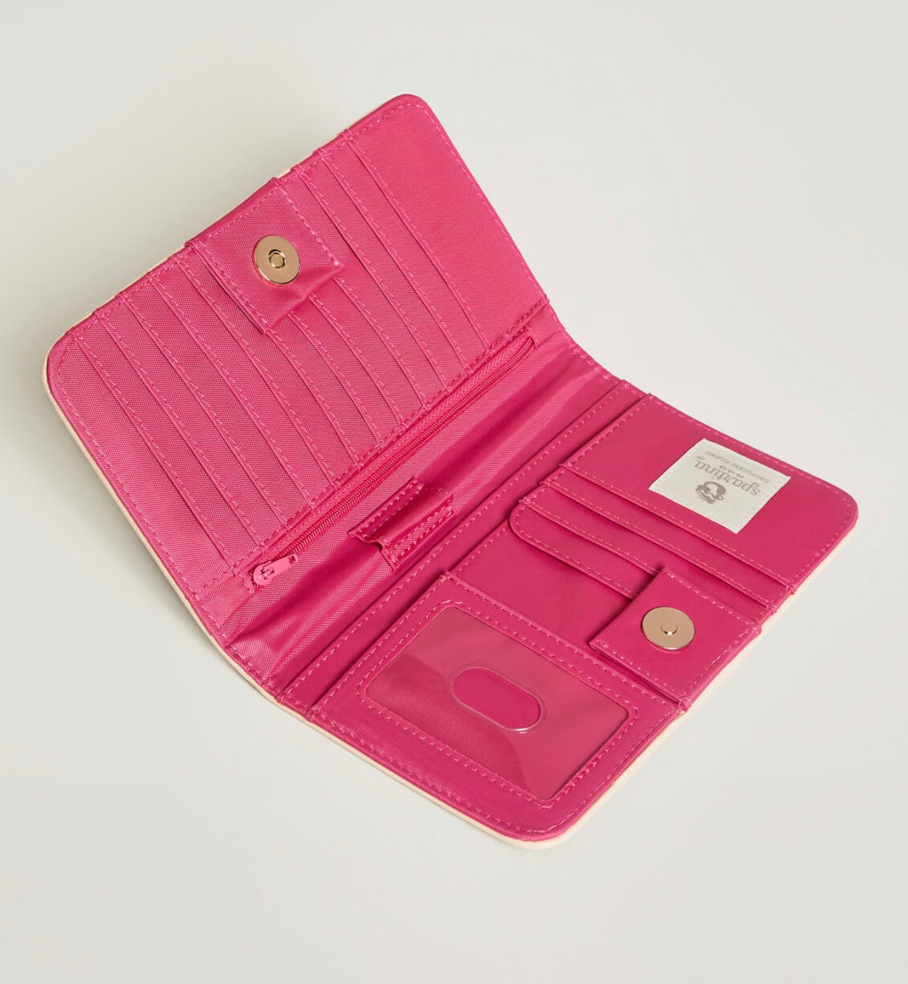 Snap Wallet Navy Stripe
