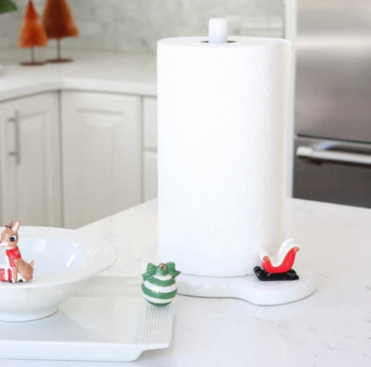 Pinstripes Melamine Paper Towel Holder by Nora Fleming