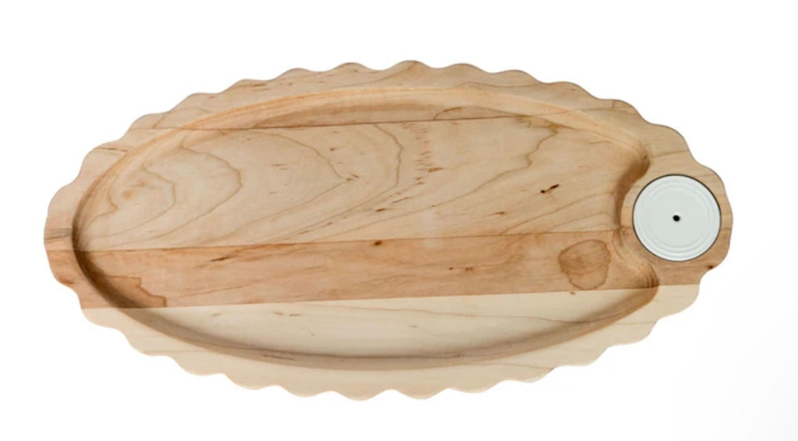 Limited Edition Maple Scalloped Anniversary Tray by Nora Fleming
