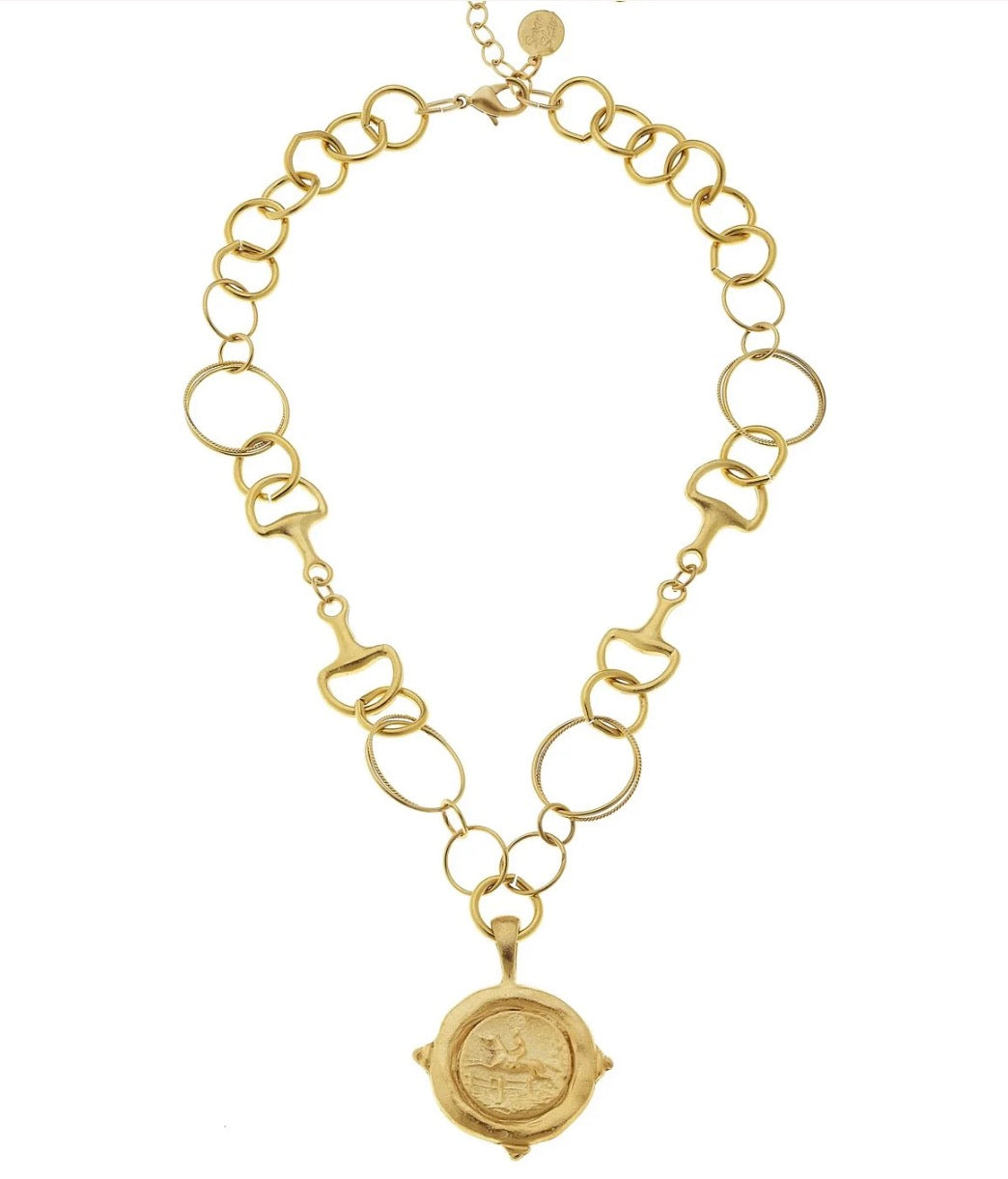 Horse Bit Equestrian Necklace
