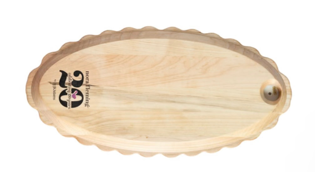 Limited Edition Maple Scalloped Anniversary Tray by Nora Fleming