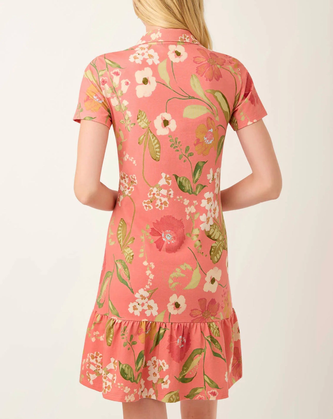 Joelle Polo Dress Lightner Garden Pink