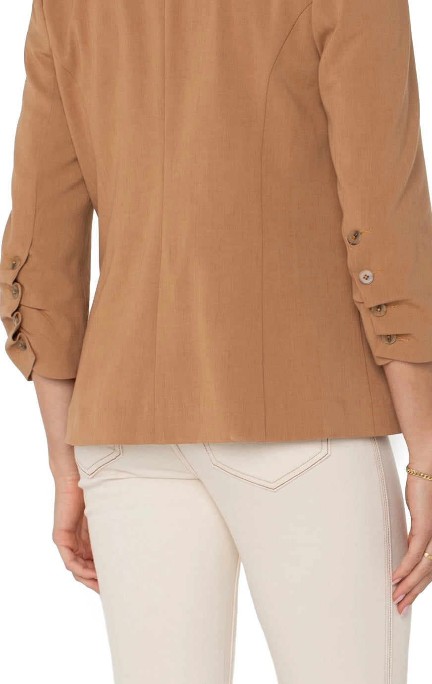 Fitted Blazer with Ruched Sleeves by Liverpool