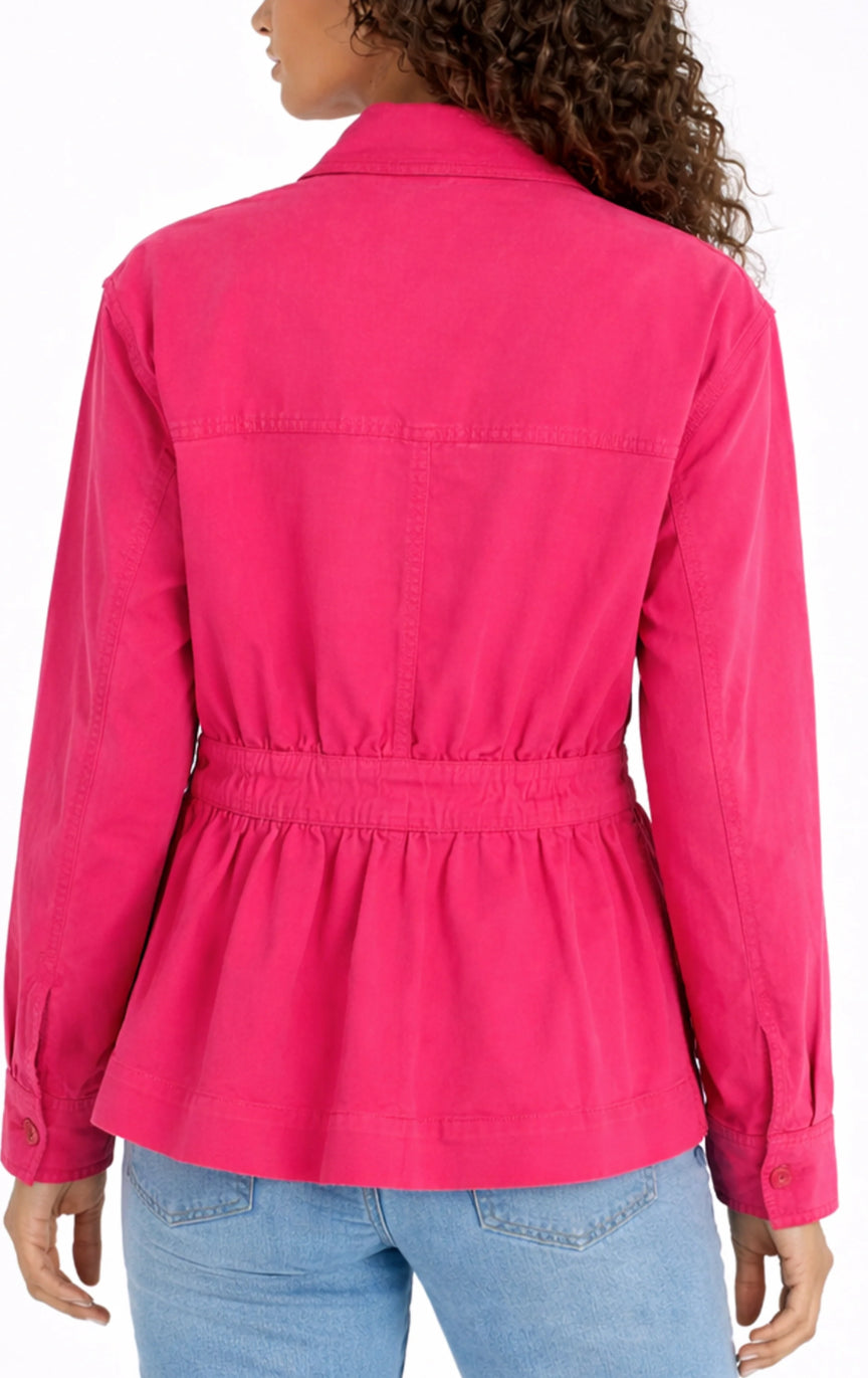 Relaxed Shacket in Diva Pink