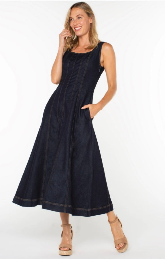 Denim Midi Dress by Liverpool