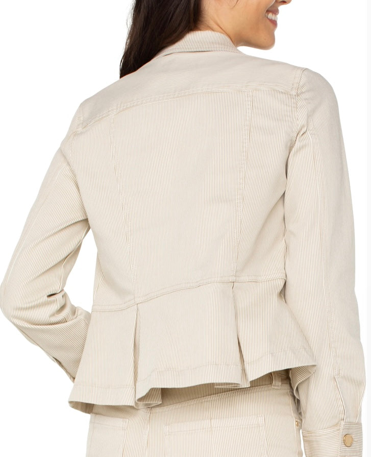 Peplum Denim Jacket by Liverpool