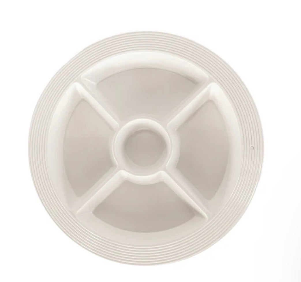Pinstripes Melamine Divided Dish by Nora Fleming