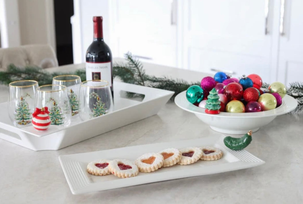 Pinstripes Bread Tray by Nora Fleming
