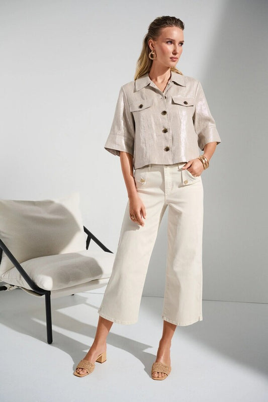 Mid-rise Wide-leg Trousers by Joseph Ribkoff