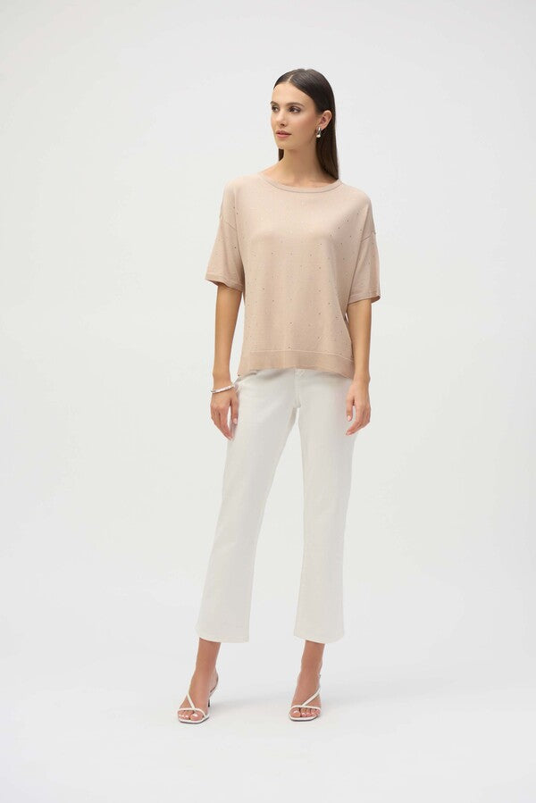 Jewel Embellished Pullover Sweater by Joseph Ribkoff
