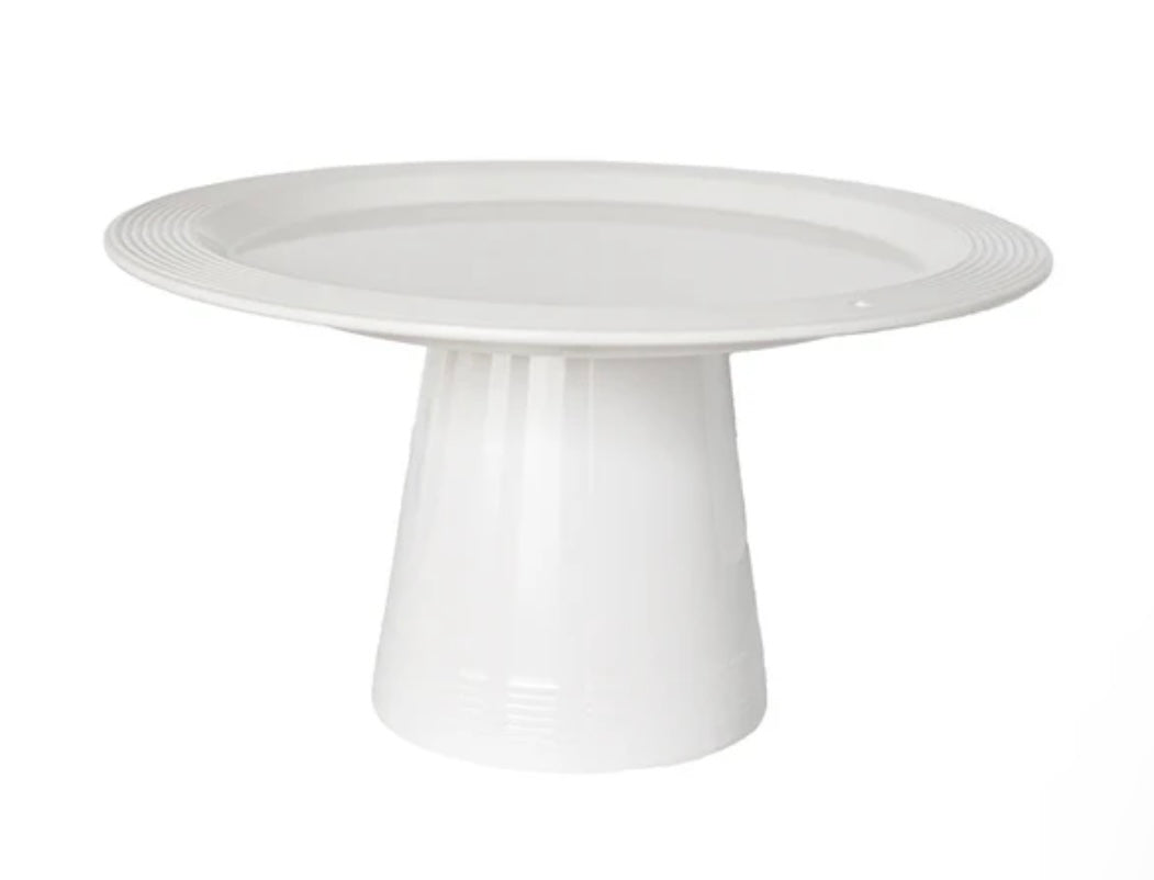 Pinstripes Melamine Round Platter by Nora Fleming