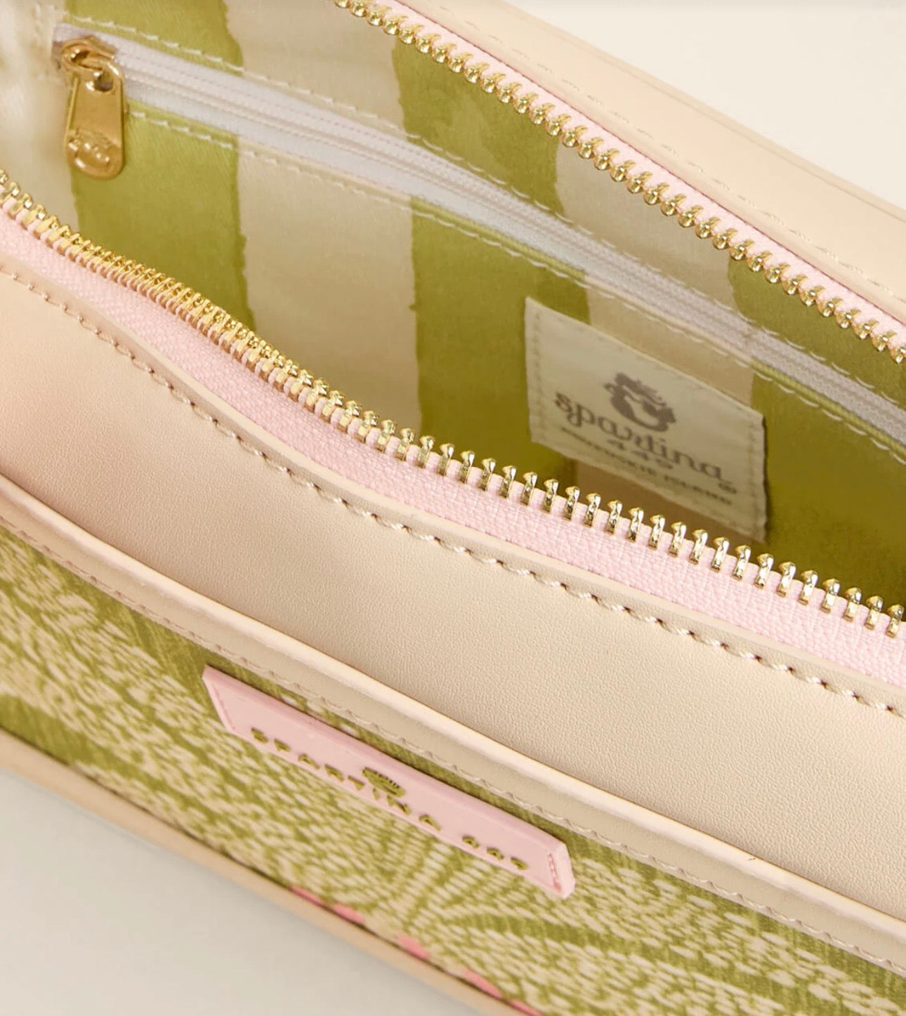 Faye Crossbody Castillo Green Palms