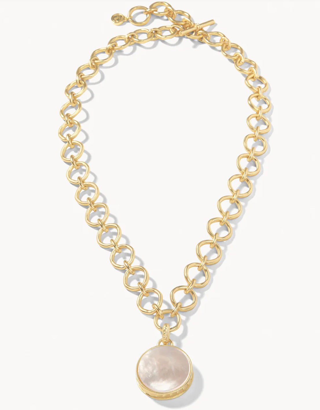 Naia Chunky Necklace 20" Pearlescent