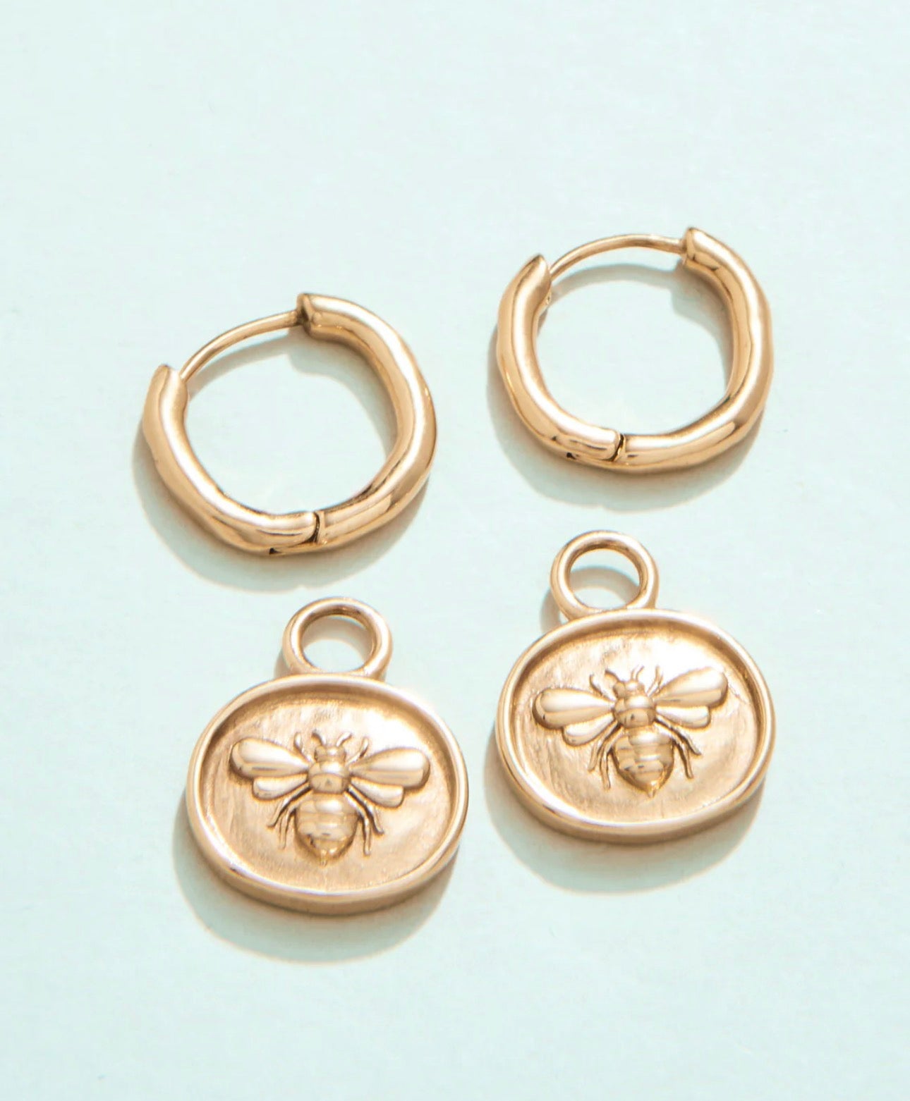 Mason Bee Convertible Hoop Earrings
