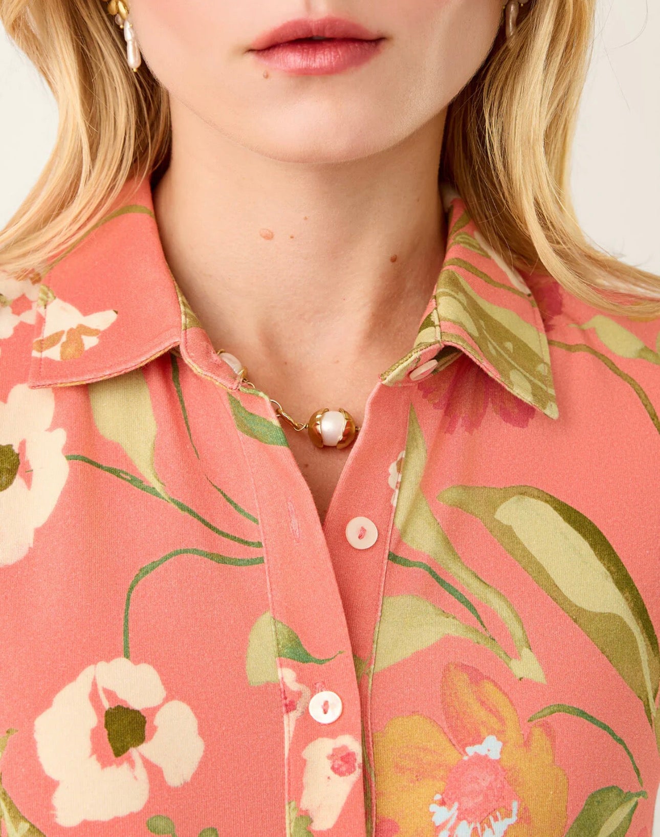 Joelle Polo Dress Lightner Garden Pink