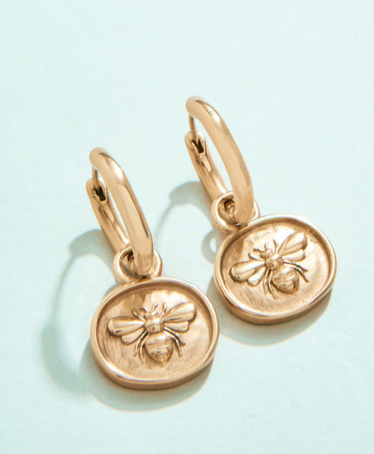 Mason Bee Convertible Hoop Earrings