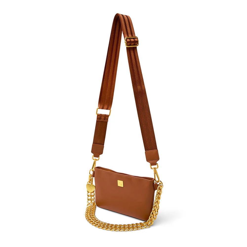 Fame Crossbody in Saddle Leather