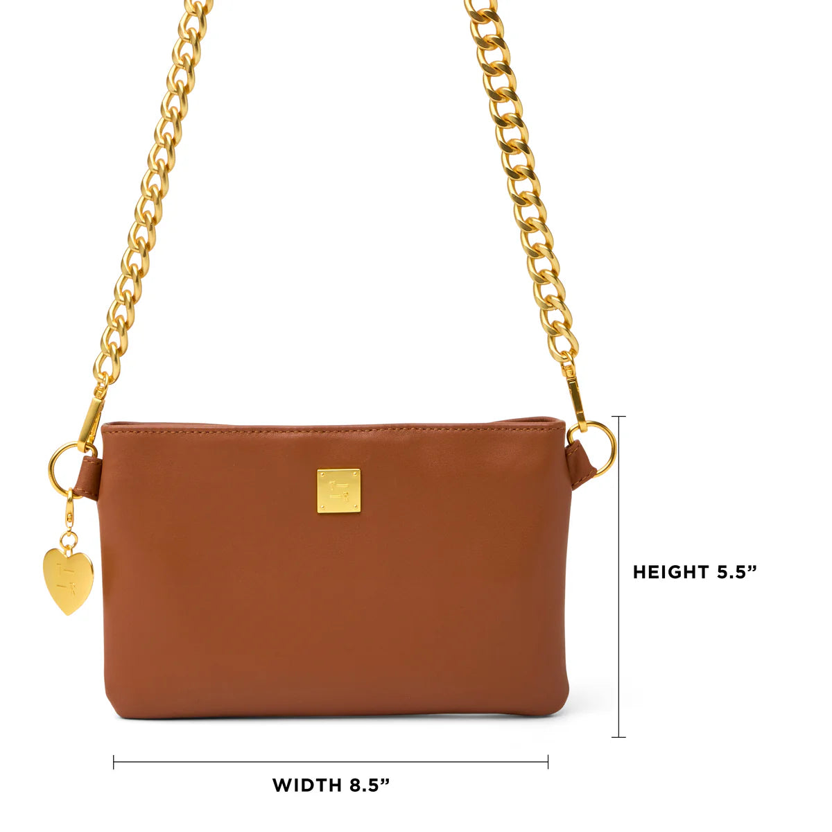 Fame Crossbody in Saddle Leather